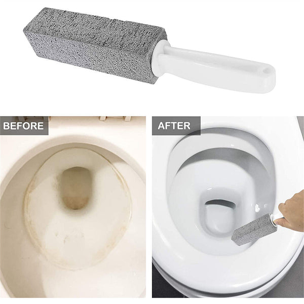 2/4X Toilet Bowl Brush Cleaning Pumice Stone Stains Bathtub Wand Tile Cleaner AU
