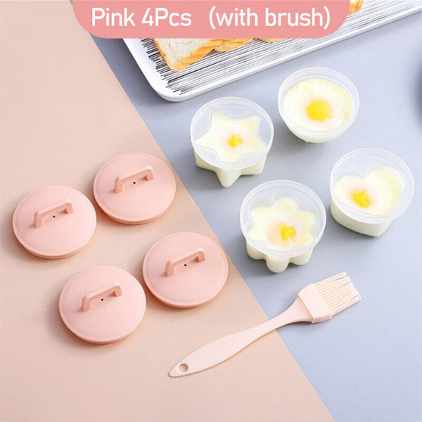 4PCS Boiled Egg Boiler Cups Cooker Poacher Steamer without Shell Sep08