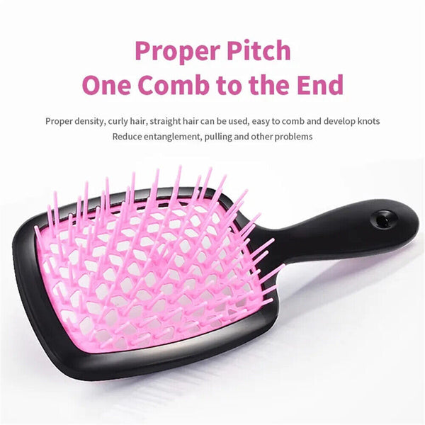 Detangling Hair Brush Remove Tangle Detangle Massage Hollow Comb For All Hair