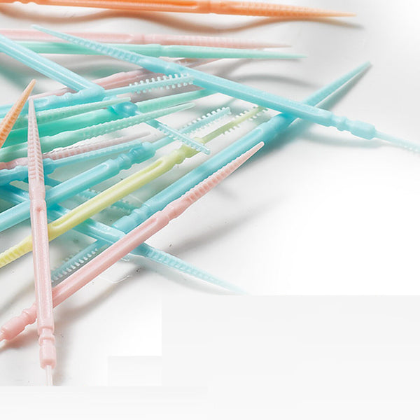 1060PCS Dental Picks toothpicks BrushPicks Brush Tooth Picks Interdental Plastic