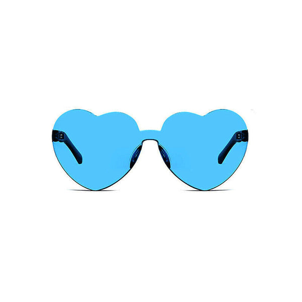 Love Heart Shape Sunglasses Fun Dress Party Festival Glasses Candy Colour AU