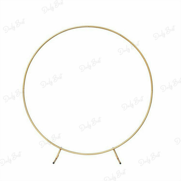 Portable Aluminum Circle Hoop Backdrop+3 Plinth with Fabric Cover Party Decorati