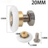 4pcs Shower Room Pulley Bathroom Sliding Glass Door Wheels Nylon-Copper Roller