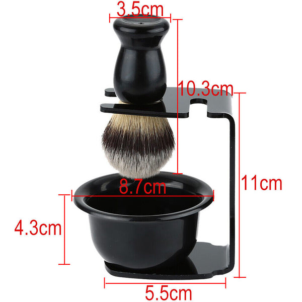 Men Shaving Brush Mug Cup Stand Shave  Safety Razor  Holder Rack   Bowl Tool Set