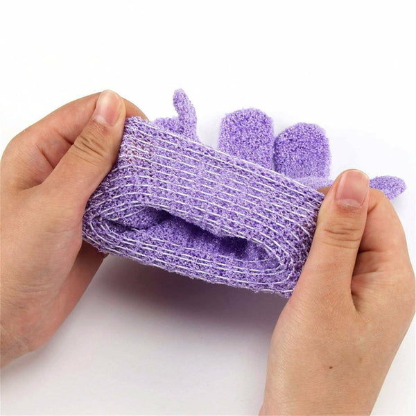 2/6/10pairs Exfoliating Gloves Bath Shower Massage Spa Body Hand Scrub Mitt Towe