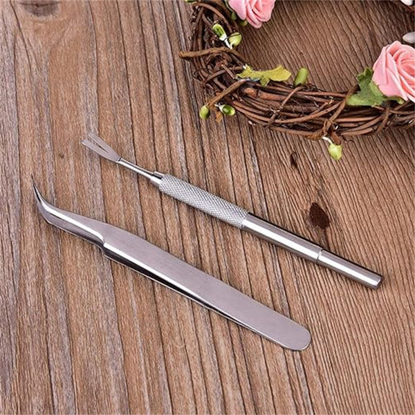 3pcs Pet Cat Dog Tick Remover Tool Stainless Steel Fleas Tweezers Clip Kit Set