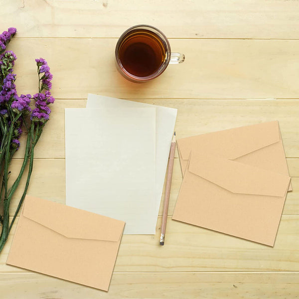 40x Kraft Envelopes Brown Mailer For Thank You Card RSVP Cards Envelopes 11x16CM