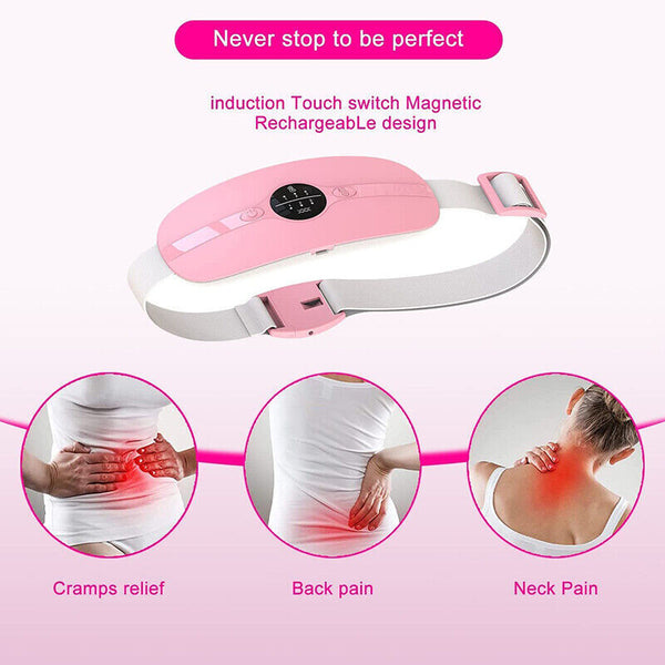 Heating Pad Massage Period Pain Relieve Therapy Menstrual Cramp Electric Belt AU