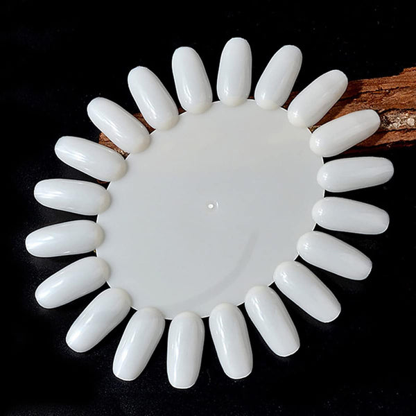 Nail Polish Color Display Wheels Chart Natural White Tips Swatch UV Gel AU