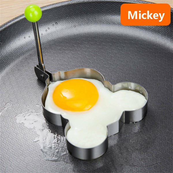 5X Fried Egg Mould Egg Rings Stainless Steel Metal Ring Pancake Frying Shape AU