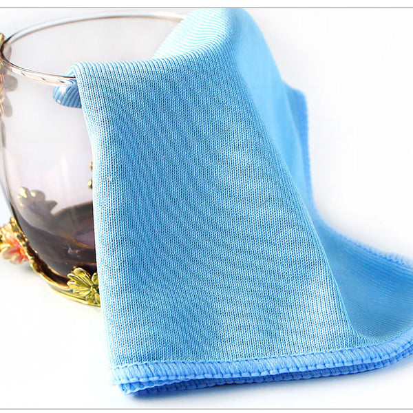 UP 80pcs Microfibre Cleaning Cloth Microfiber Dish Car Towel Glass 30x30cm Bluk