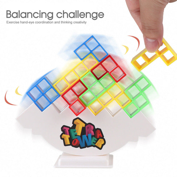 Tetra Tower Balance Stacking Blocks Game Team Toys Gifts Kids Adults AU