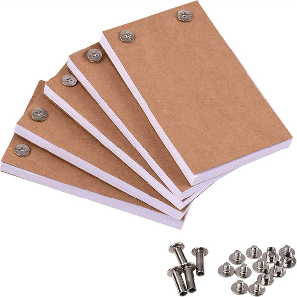 4Set Blank Flip Book Kit With 120 Sheets Animation Paper Flipbook Binding Screws