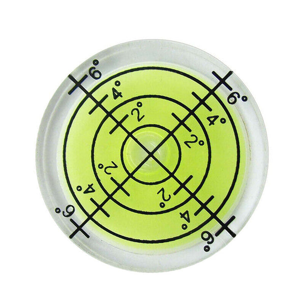 10x Green Bullseye Spirit Level Large Round Circular Bubble Vial Measuring 32mm