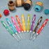9Pcs/Set Multi Coloured Aluminum Crochet Hooks Yarn Knitting Needles Kit Tools A