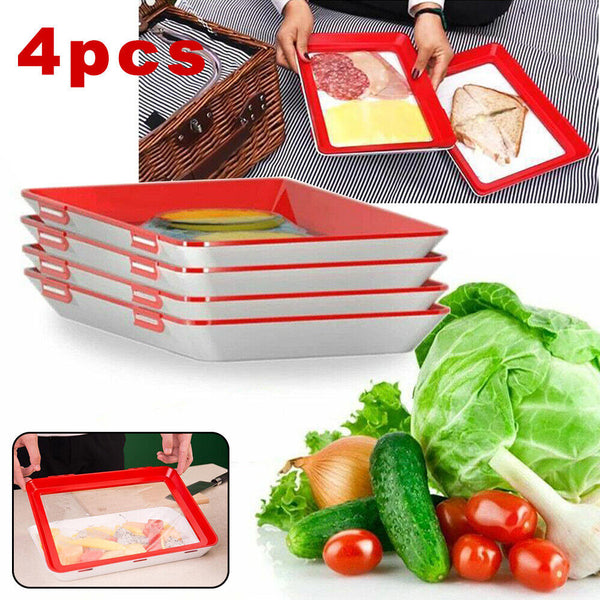 PK1/4 Container Healthy Preservation Tray Storage Set Food Kitchen Tools ACB#