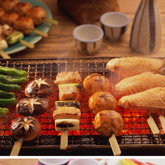 2PCS 44cmx26cm BBQ Grill Mesh Camping Cooking Hibachi Yakitori Stainless Steel