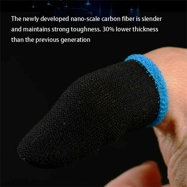4Pairs Mobile Finger Sleeve Gaming Game Controller Sweatproof Gloves Touchscreen