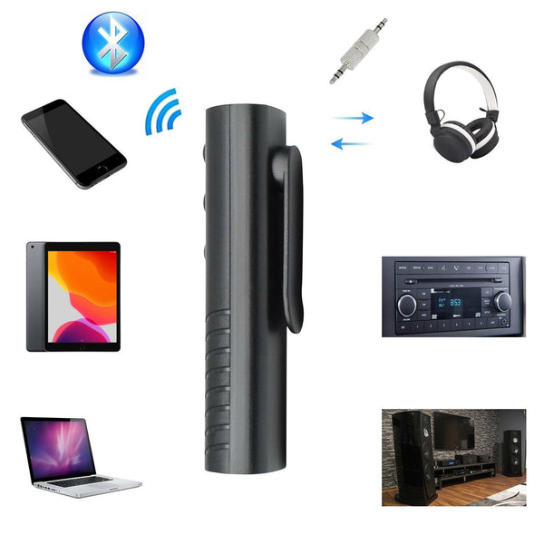 Wireless Bluetooth 3.5mm AUX Audio Music Receiver Stereo Home Car Adapter