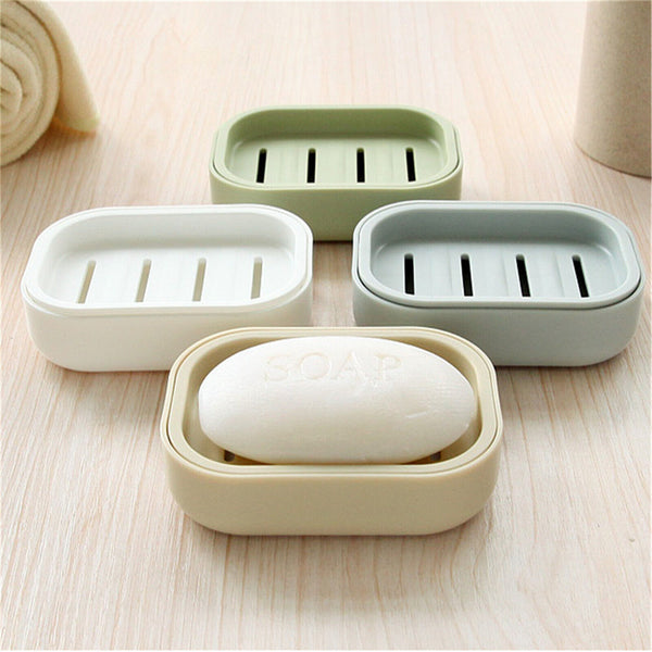Soap Holder Dish Bathroom Shower Storage Plate Stand Box Container Case