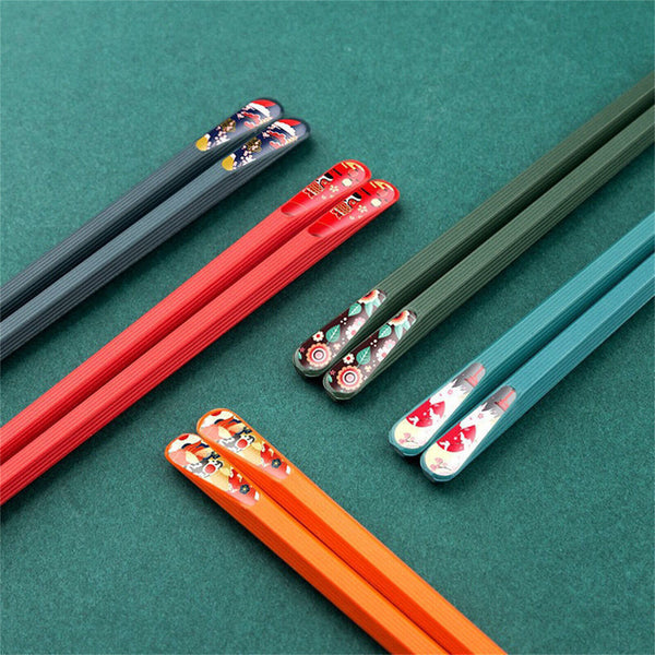 Japanese Sushi Chopsticks Family High Quality Chinese Non-Slip Chopsticks Set