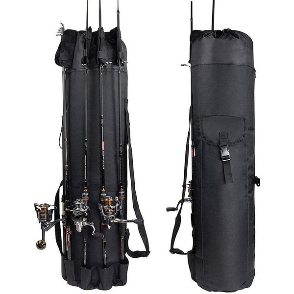 Fishing Bag Fishing Rod Bag Reel Case Carrier Holder Fishing Pole Storage AU