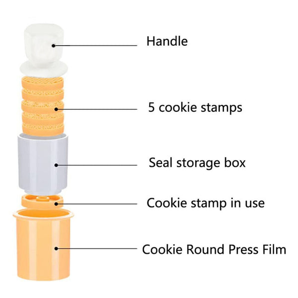 6Pcs/Set Tools Biscuit Mould With 6 Patterns Cutter Mold Cookie Stamp Christmas
