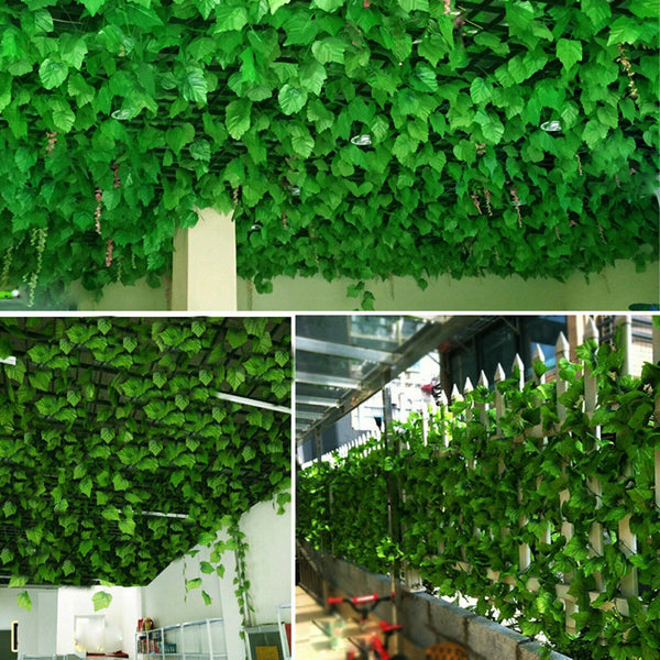 UP 60X Artificial Ivy Vine Fake Foliage Hanging Leaf Garland Plant Party Decor