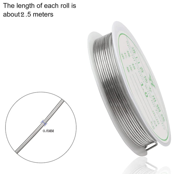 2 Rolls Beading Wire Jewelry Making Wire Handmade Craft Cord String DIY Jewelry