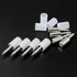 12PCS Shelf Pins Sturdy Metal Shelf Bracket  Screws Pegs with Self-tapping Screw