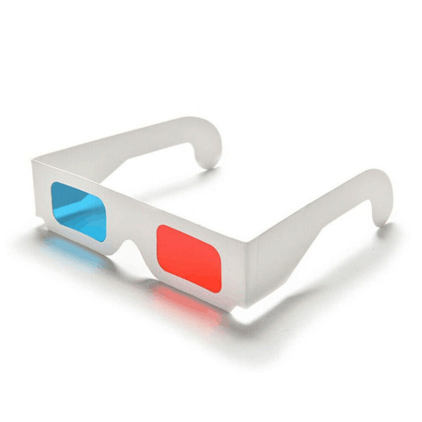 3D Glasses x 2 Red Cyan ~ Blue Free Postage Brand New Never Used