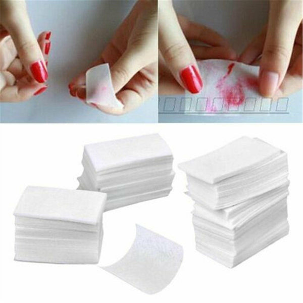 2700X Lint Free Cotton Pads Nail Wipes Polish Remover Cleaner Manicure Paper AU