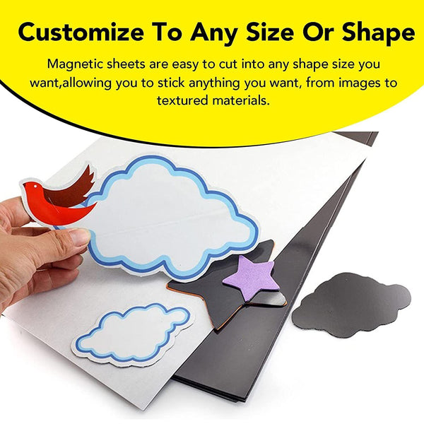 10 x A4 Magnetic Magnet Sheets Self Adhesive Crafts Material 0.5/1mm Thickness