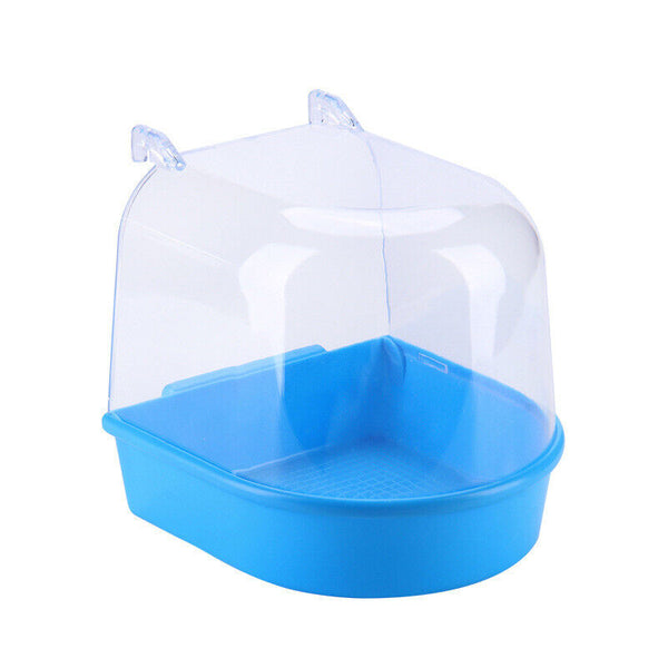 Bird Water Bath Tub For Pet Cage Hanging Bowl Parrot Birdbath Pet Cleaning AU