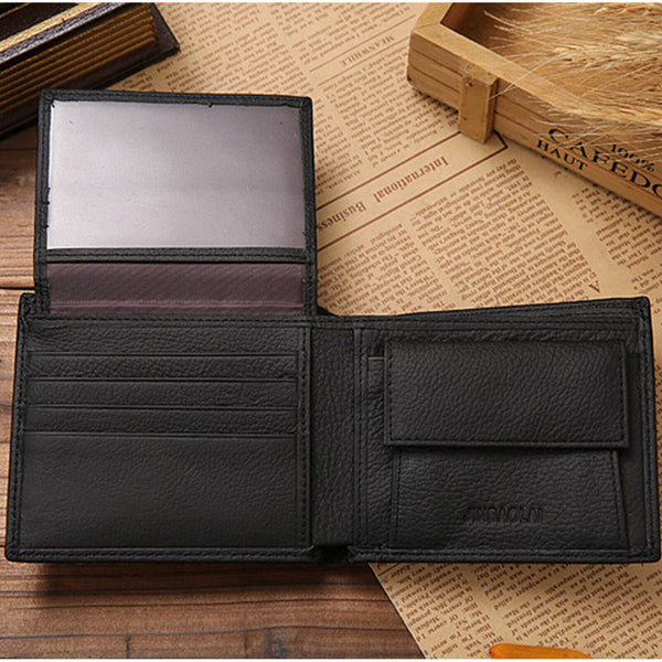 Mens Genuine Leather Wallet Coin Purse Wallet Multiple Card Slots Cowhide New AU