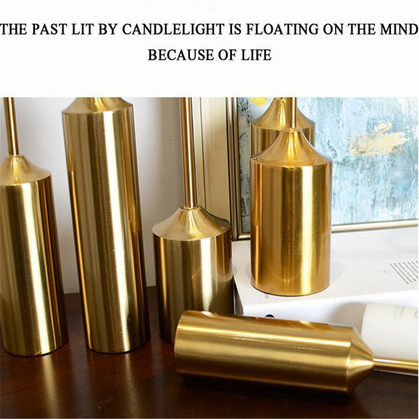 6PCS Wine Cabinet Table Candlestick Partition Wedding Party Props Decoration