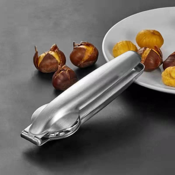 2 Stainless Steel Chestnut Cutter Pliers Nut Cracker Walnut Clip Nut Easy Opener