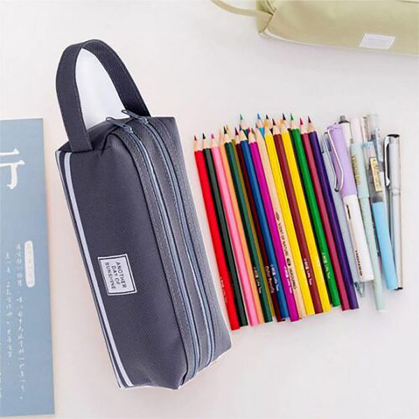 1/2PCS Pencil Case Zipper Pen Bag School Office Stationery Cosmetic Storage New