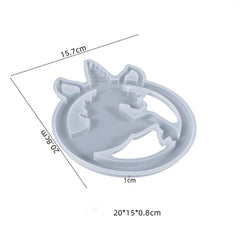 Silicone Unicorn Wind Chimes Resin Epoxy Mold Decor Dream Catcher Casting Mould