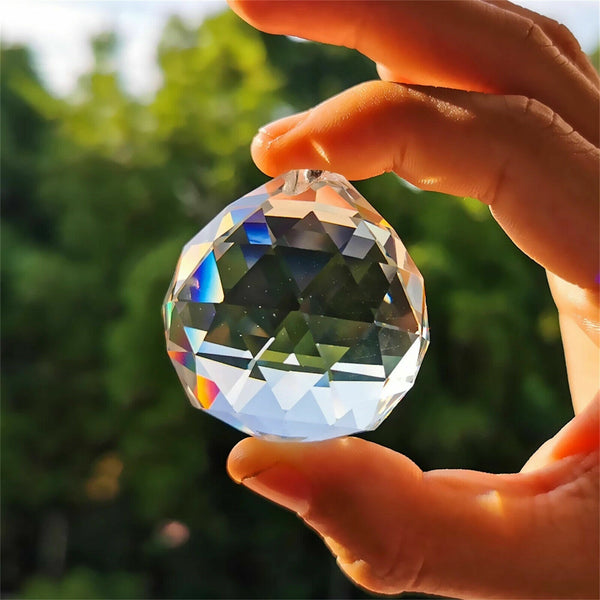 10Pcs Crystal Ball Prism Pendant Glass Chandelier Hanging Pendant Sun Catchers