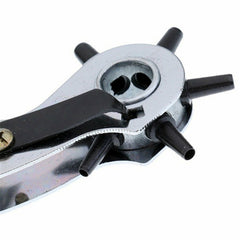 Leather Belt Eyelet Hole Punch Plier Puncher Craft Hand Tool 2.5-4.5mm Revolving