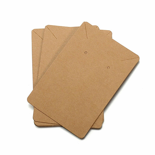 300PCS Jewellery Cardboard Display Cards Necklace Stud Earring Brown White Black