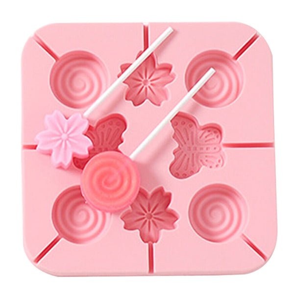 3D Mold Cookie Moulds Baking Jelly Chocolate Silicone Candy Lollipop Mold