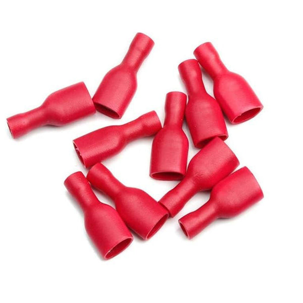 100PCS Insulated Spade Crimp Terminal Kit Cable Electrical Wire Splice Connector