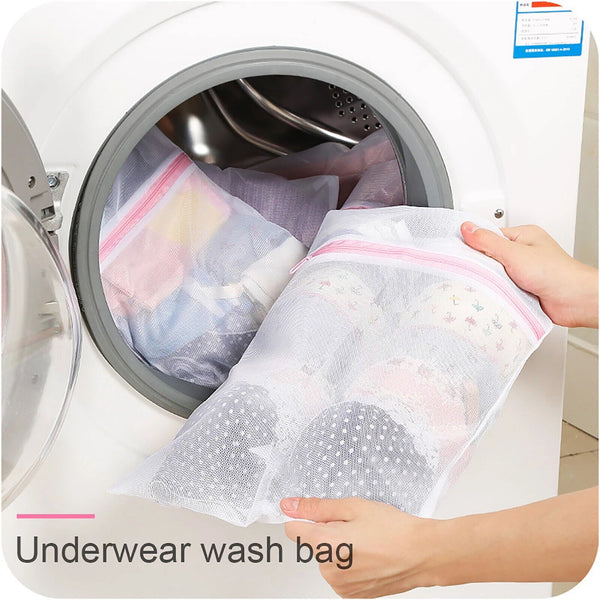 UP TO 8x Large Aid Laundry Wash Bag Washing Aid Zipper Mesh Clothes Bra Delicate