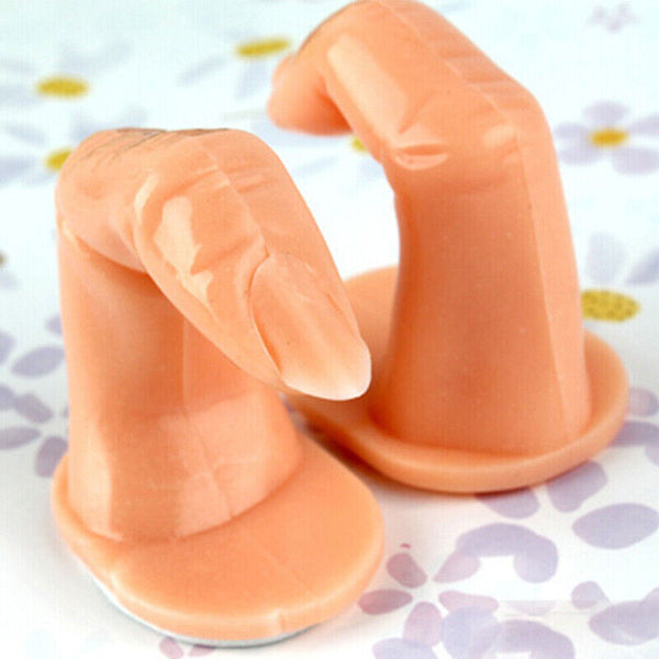 5PCS Model Fake Display Hand Nail Art Practice Finger For Training Manicure AU