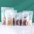 100PCS Frosted Clear Bags Heat Seal Zip Lock Food Grade Pouches Reusable New AU