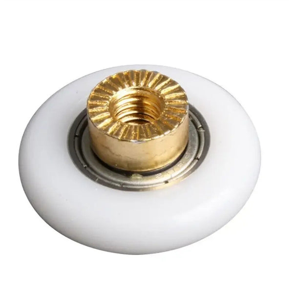 4pcs Shower Room Pulley Bathroom Sliding Glass Door Wheels Nylon-Copper Roller