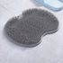 Grey Exfoliating Foot Back Scrubber Silicone Massager Pad Bath Shower Cleaning Mat - Lets Party