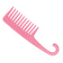 Pink Hair Comb Large Wide Tooth Comb Shower Curl Wet Bathroom Salon Anti-static - Lets Party